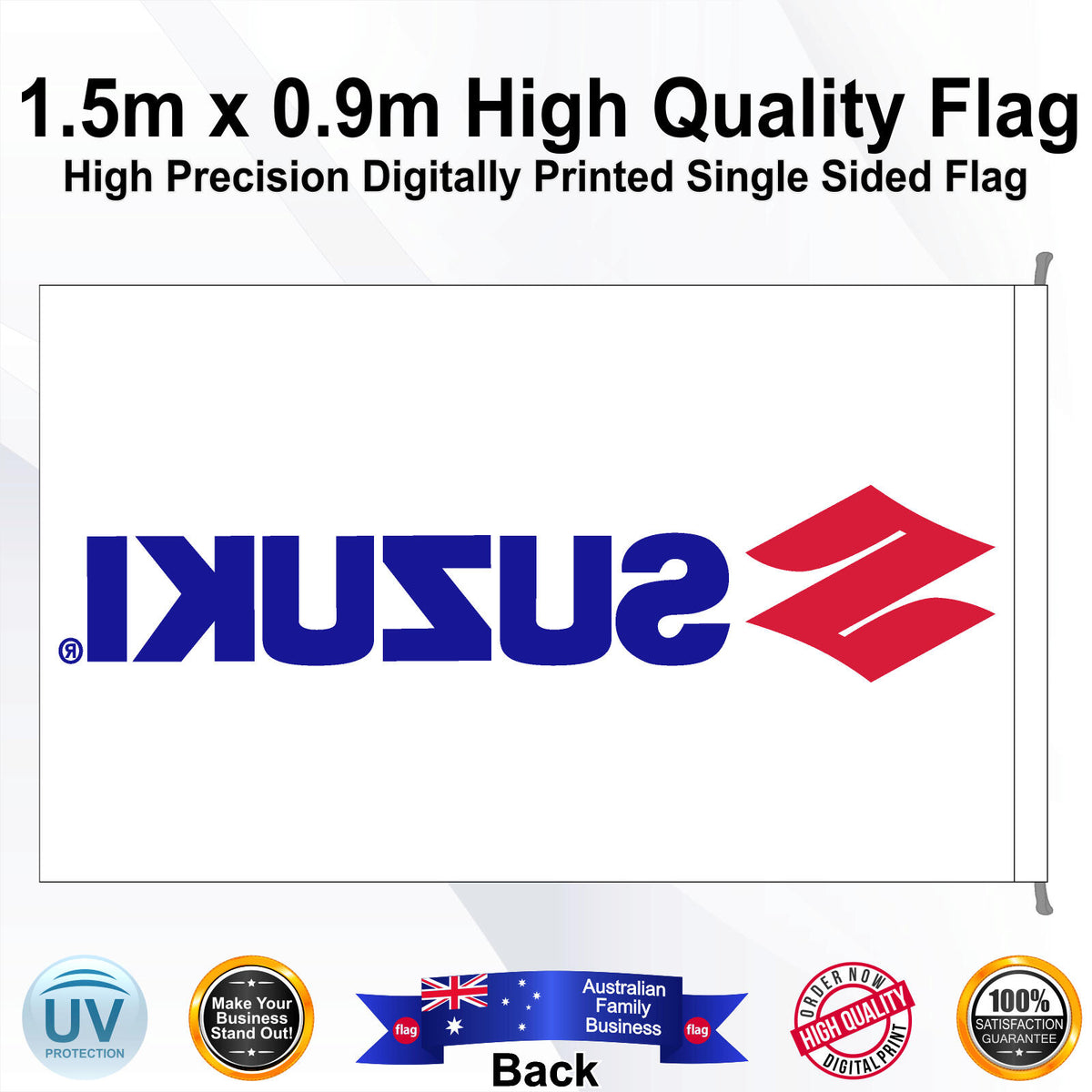SUZUKI Rectangle Flag - Rear
