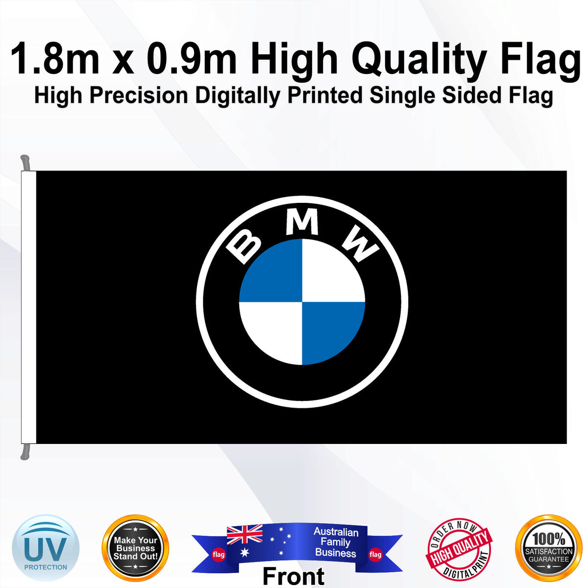BMW Rectangle Flag - Front