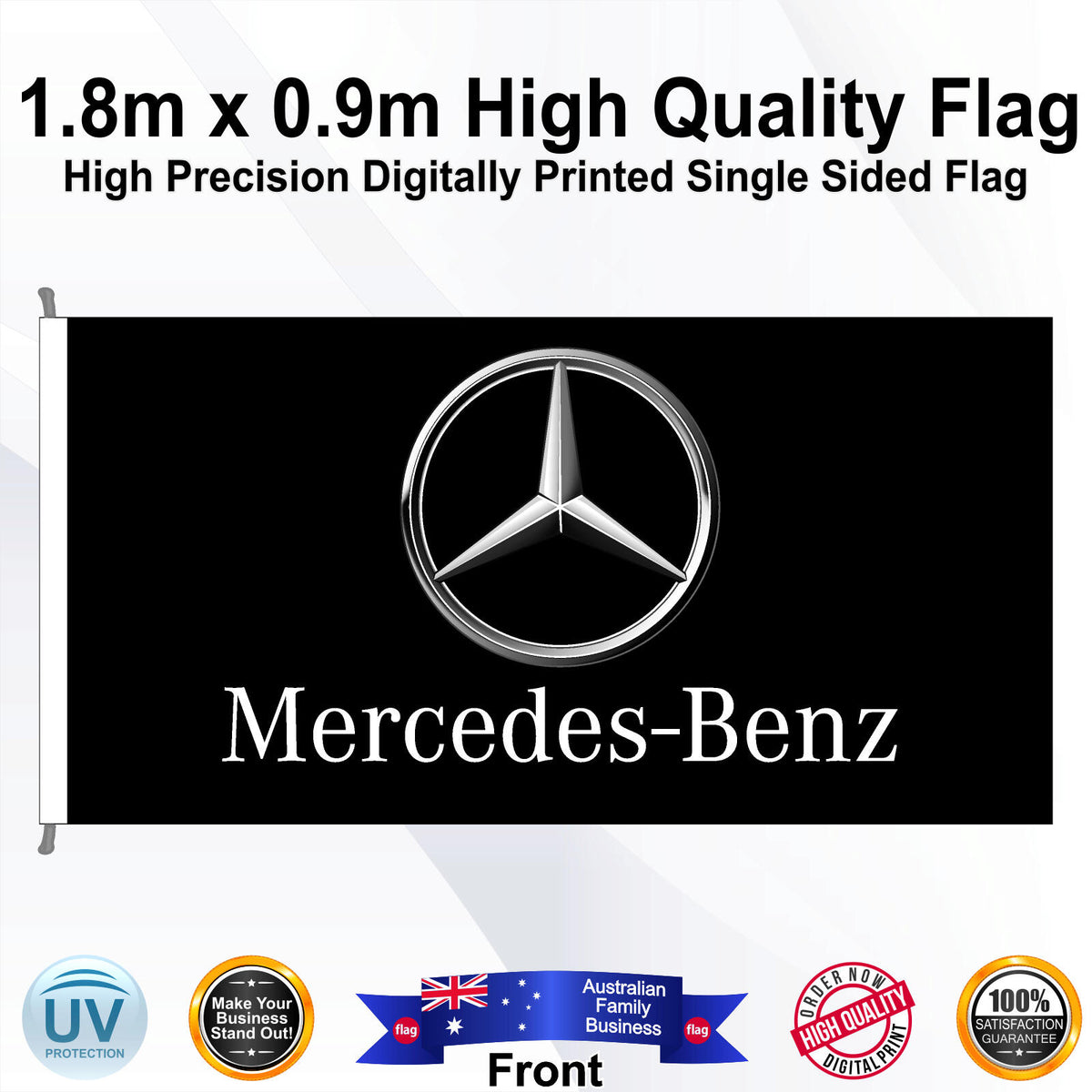 MERCEDES BENZ Rectangle Flag - Front
