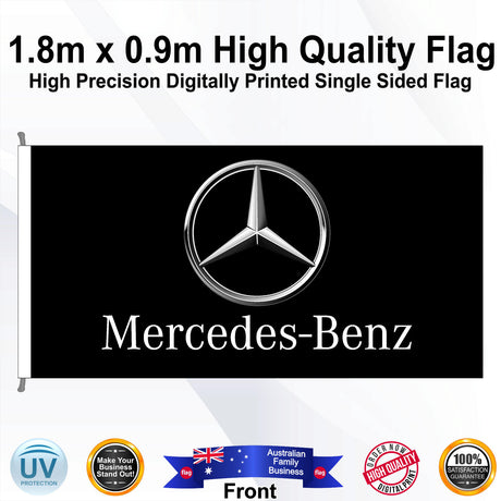 MERCEDES BENZ Rectangle Flag - Front