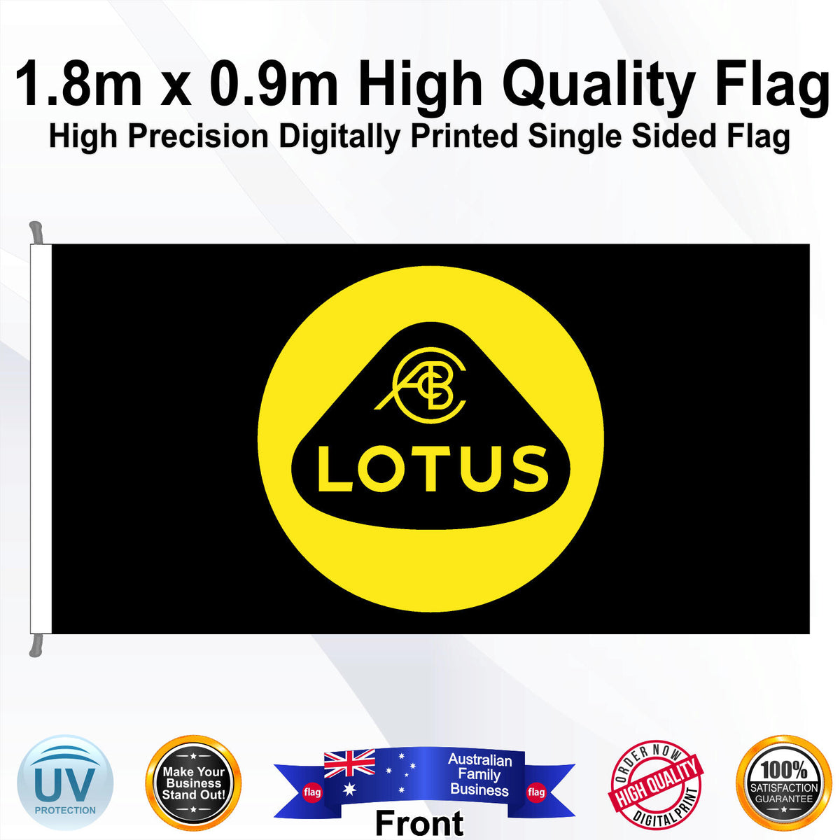LOTUS Rectangle Flag - Front