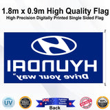 HYUNDAI Rectangle Flag - Rear
