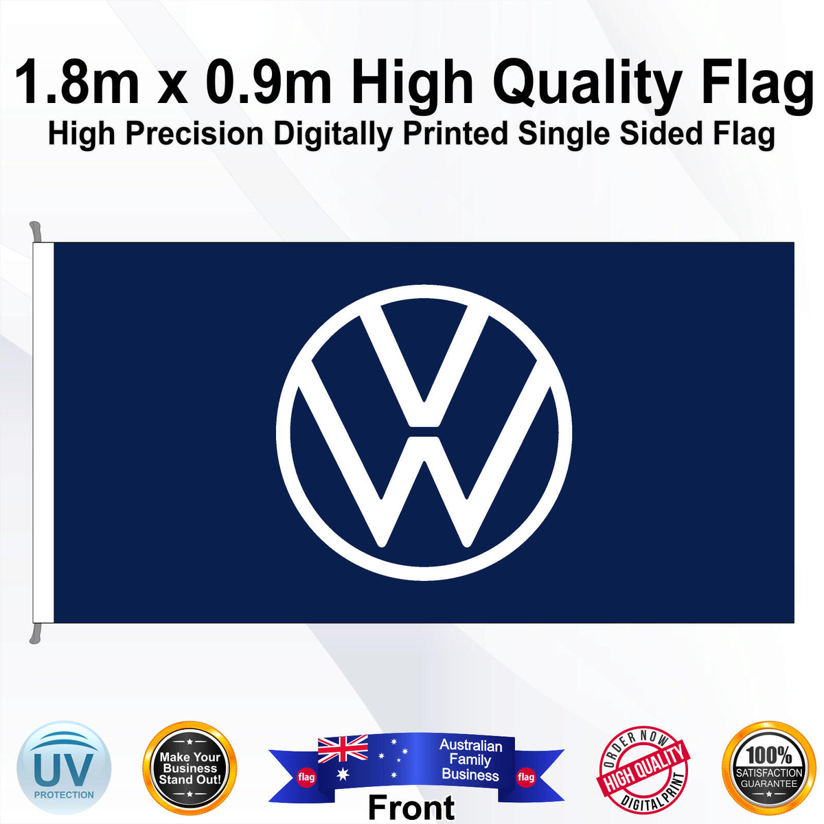 VOLKSWAGEN Rectangle Flag - Front