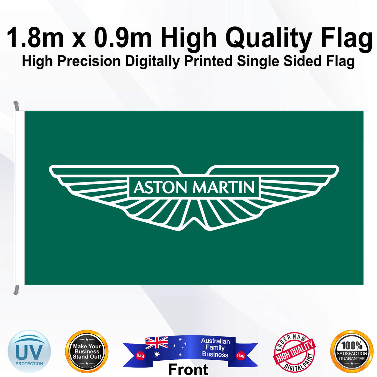 ASTON MARTIN Rectangle Flag - Front