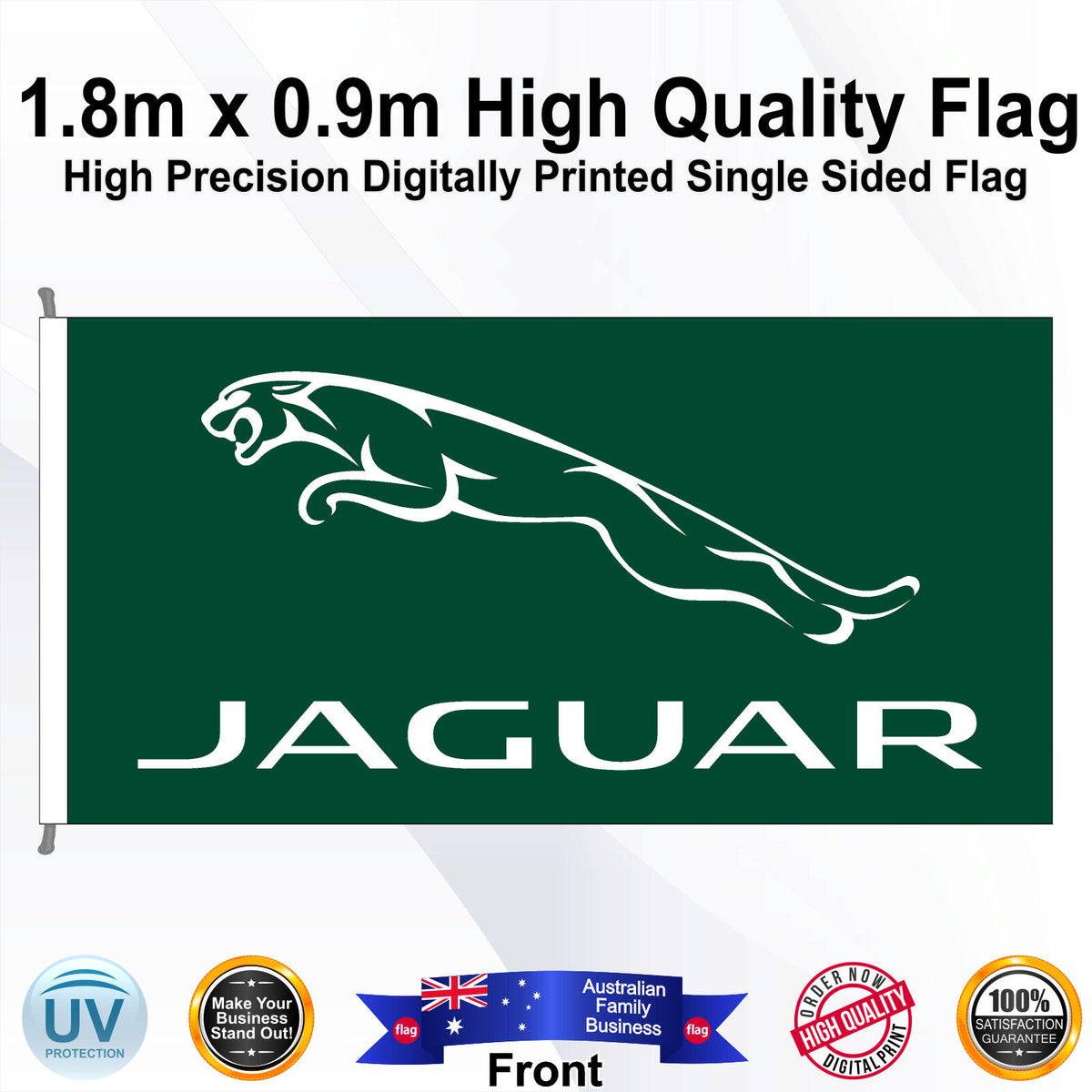 JAGUAR Rectangle Flag - Front