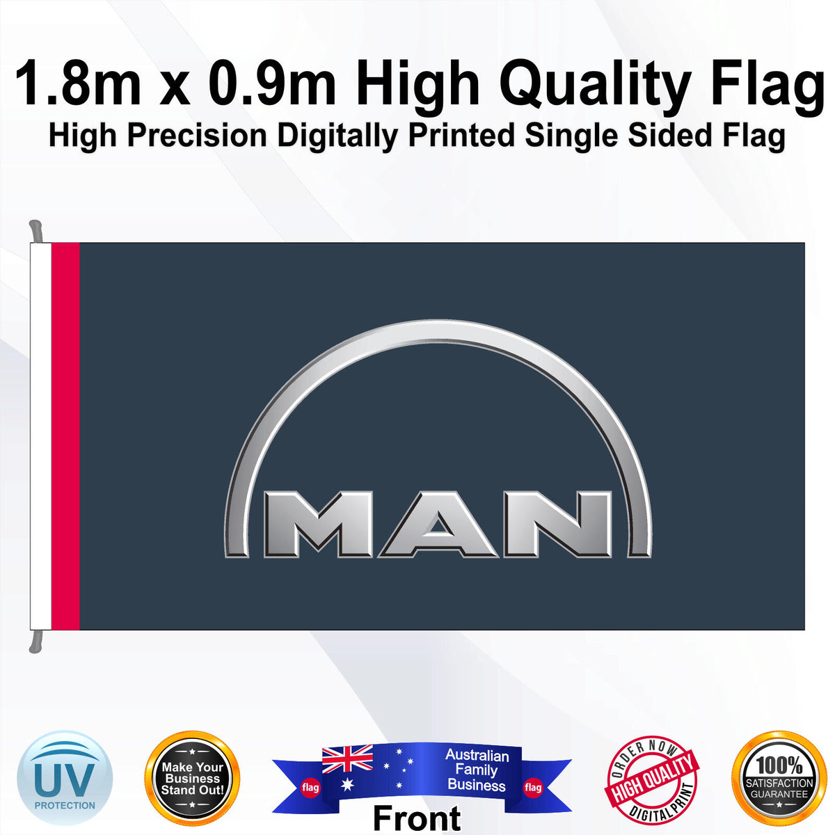 MAN Rectangle Flag - Front