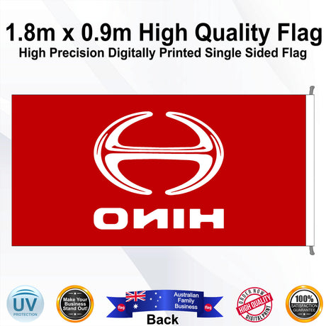 HINO Rectangle Flag - Rear
