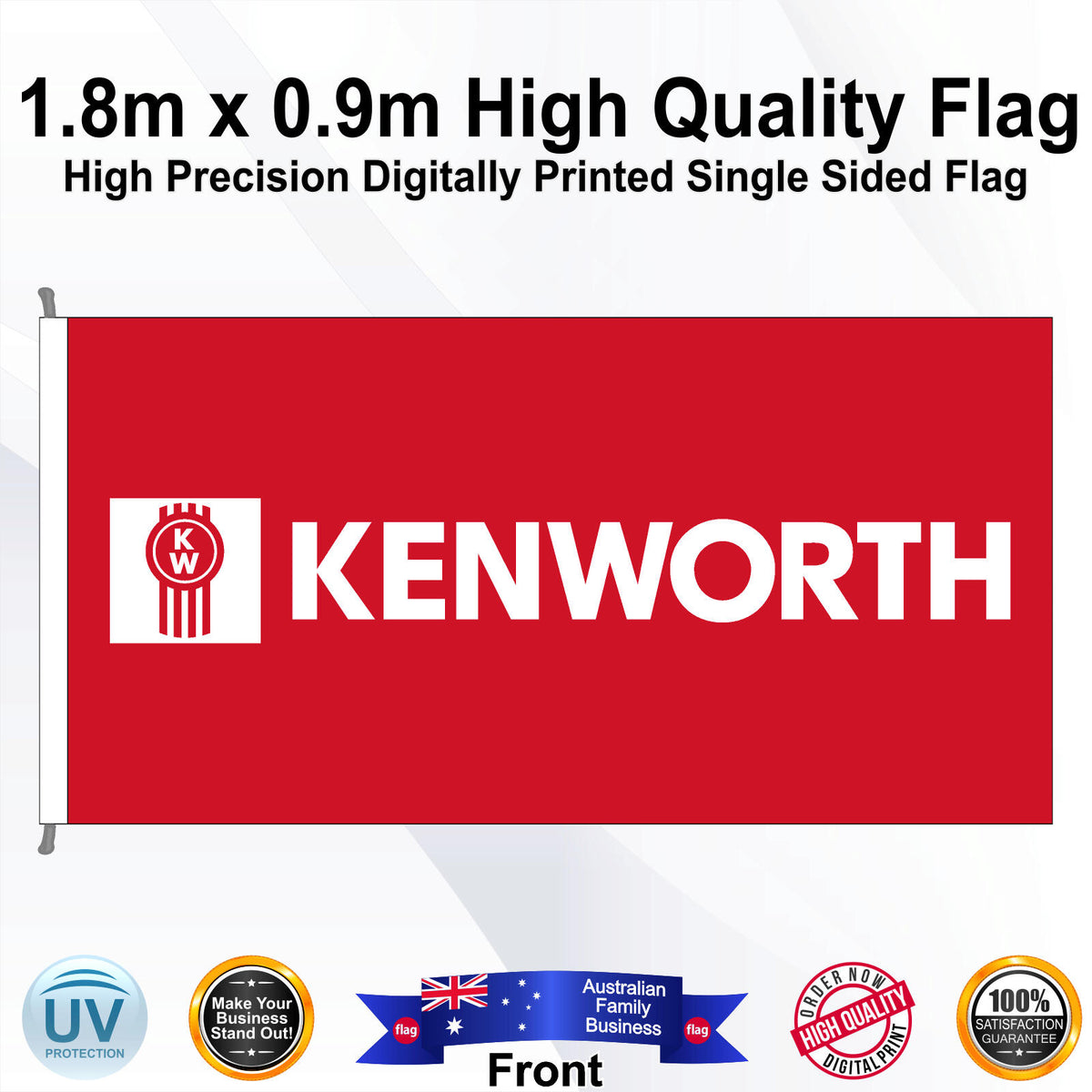 KENWORTH Rectangle Flag - Front