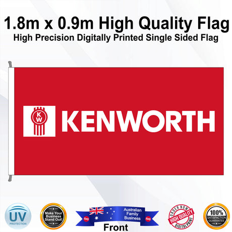 KENWORTH Rectangle Flag - Front