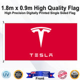 TESLA Rectangle Flag - Front