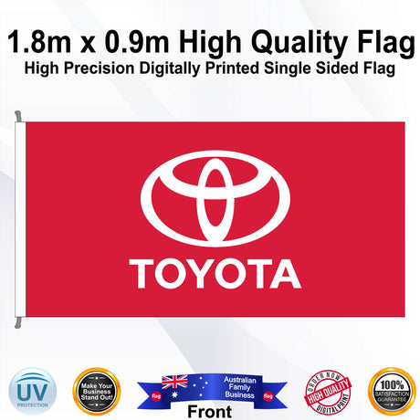 TOYOTA Rectangle Flag - Front