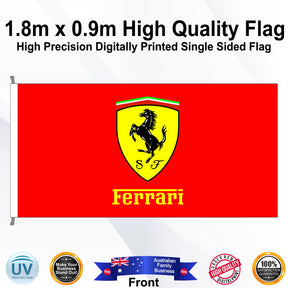 FERRARI Rectangle Flag - Front