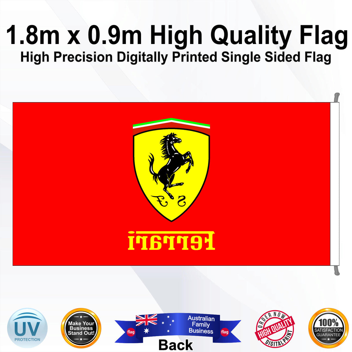 FERRARI Rectangle Flag - Rear