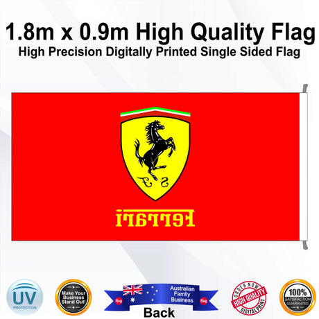 FERRARI Rectangle Flag - Rear