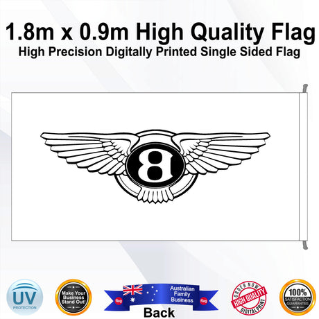 BENTLEY Rectangle Flag - Rear