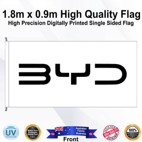 BYD Rectangle Flag - Front