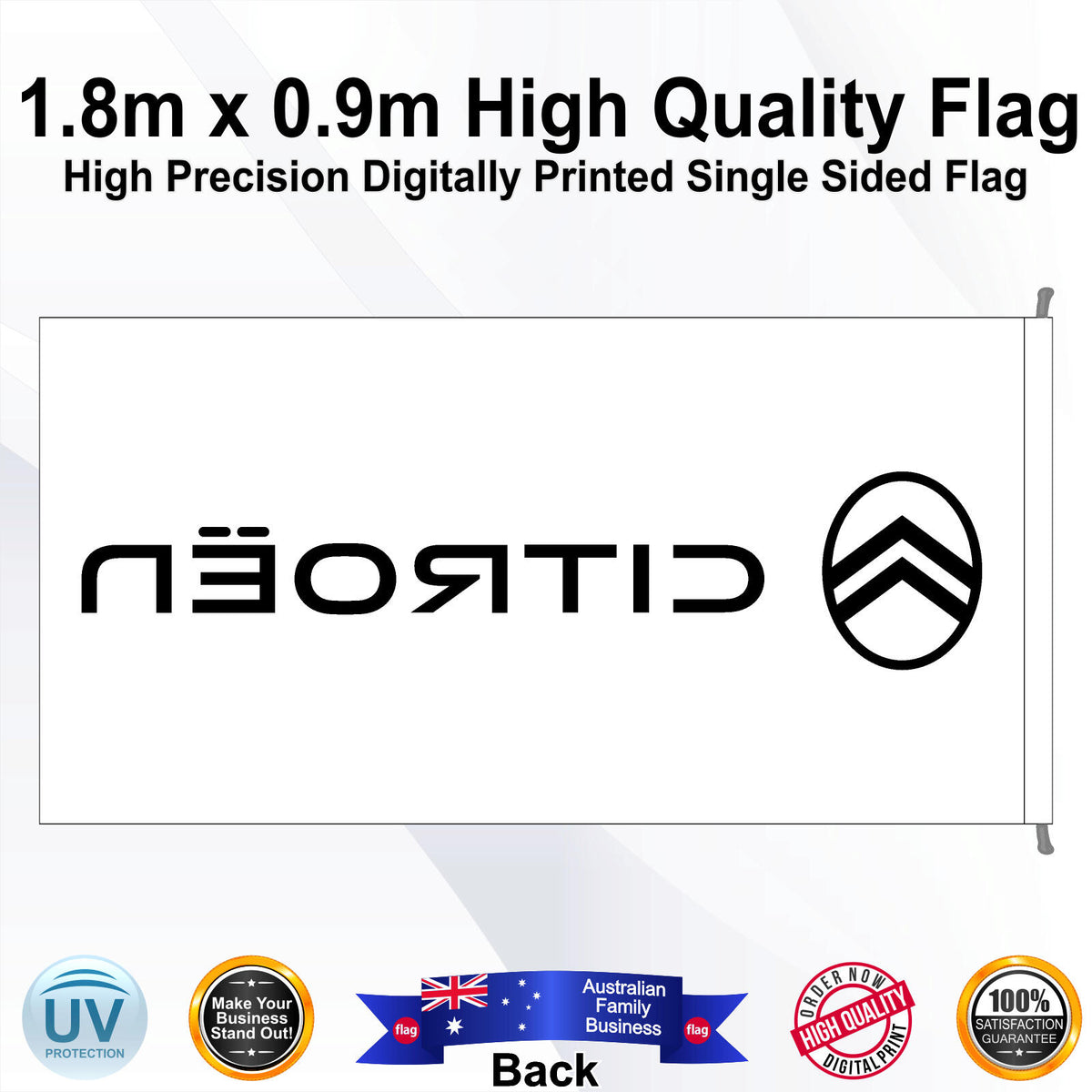 CITROEN Rectangle Flag - Rear
