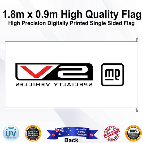 GM Speciality Vehicles Rectangle Flag - Rear