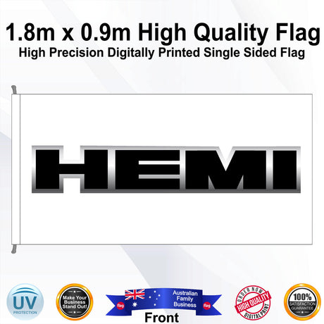 HEMI Rectangle Flag - Front