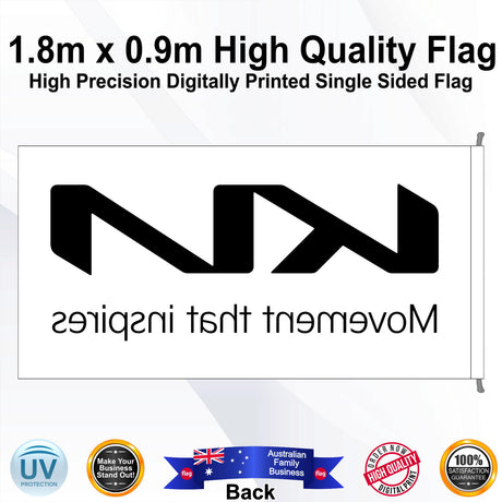 KIA Rectangle Flag - Rear