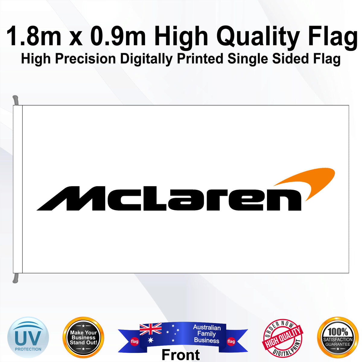 MCLAREN Rectangle Flag - Front