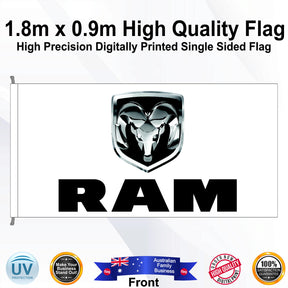 RAM Rectangle Flag - Front