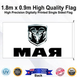 RAM Rectangle Flag - Rear