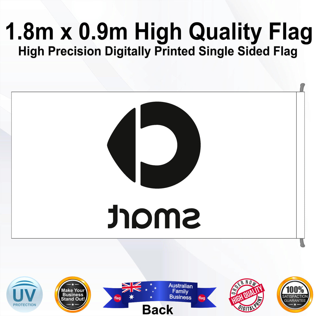 SMART Rectangle Flag - Rear