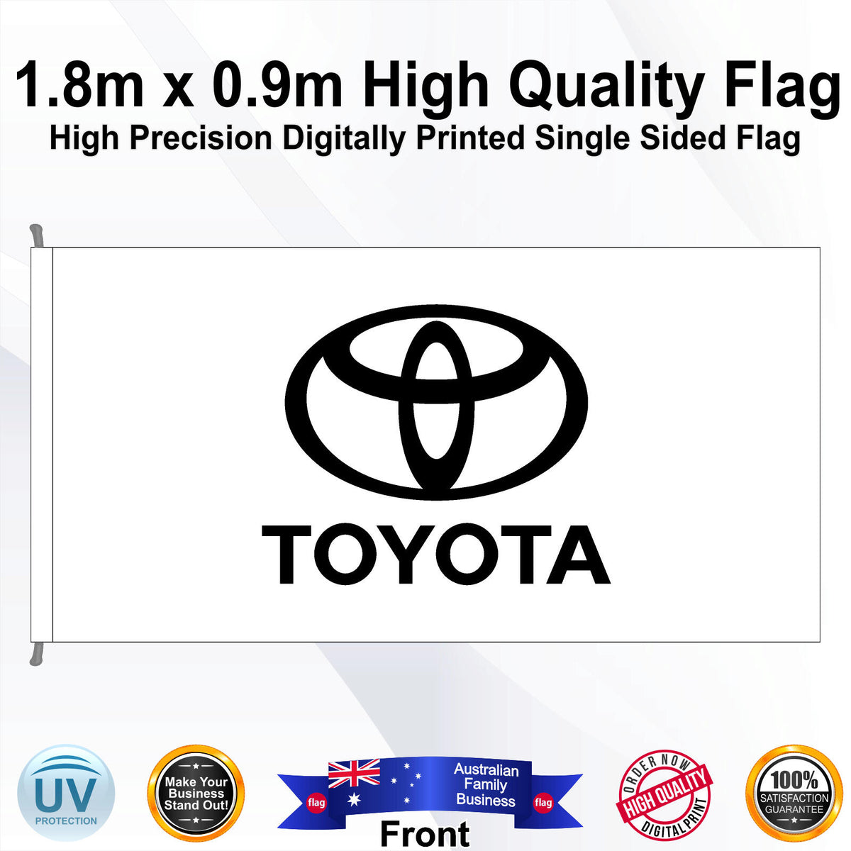 TOYOTA Rectangle Flag - Front
