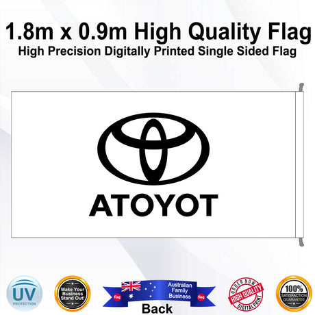 TOYOTA Rectangle Flag - Rear