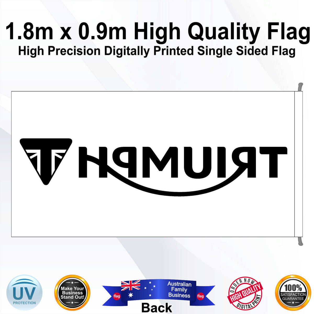 TRIUMPH Rectangle Flag - Rear