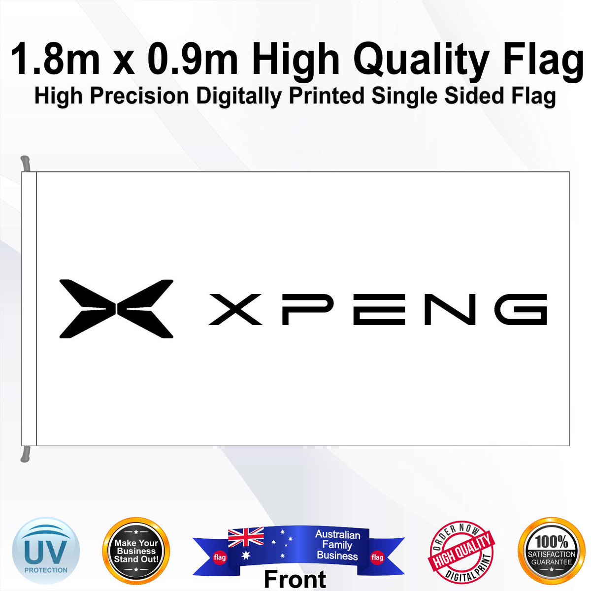 XPENG Rectangle Flag - Front