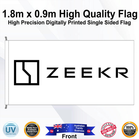 ZEEKR Rectangle Flag - Front