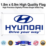 HYUNDAI Rectangle Flag - Front