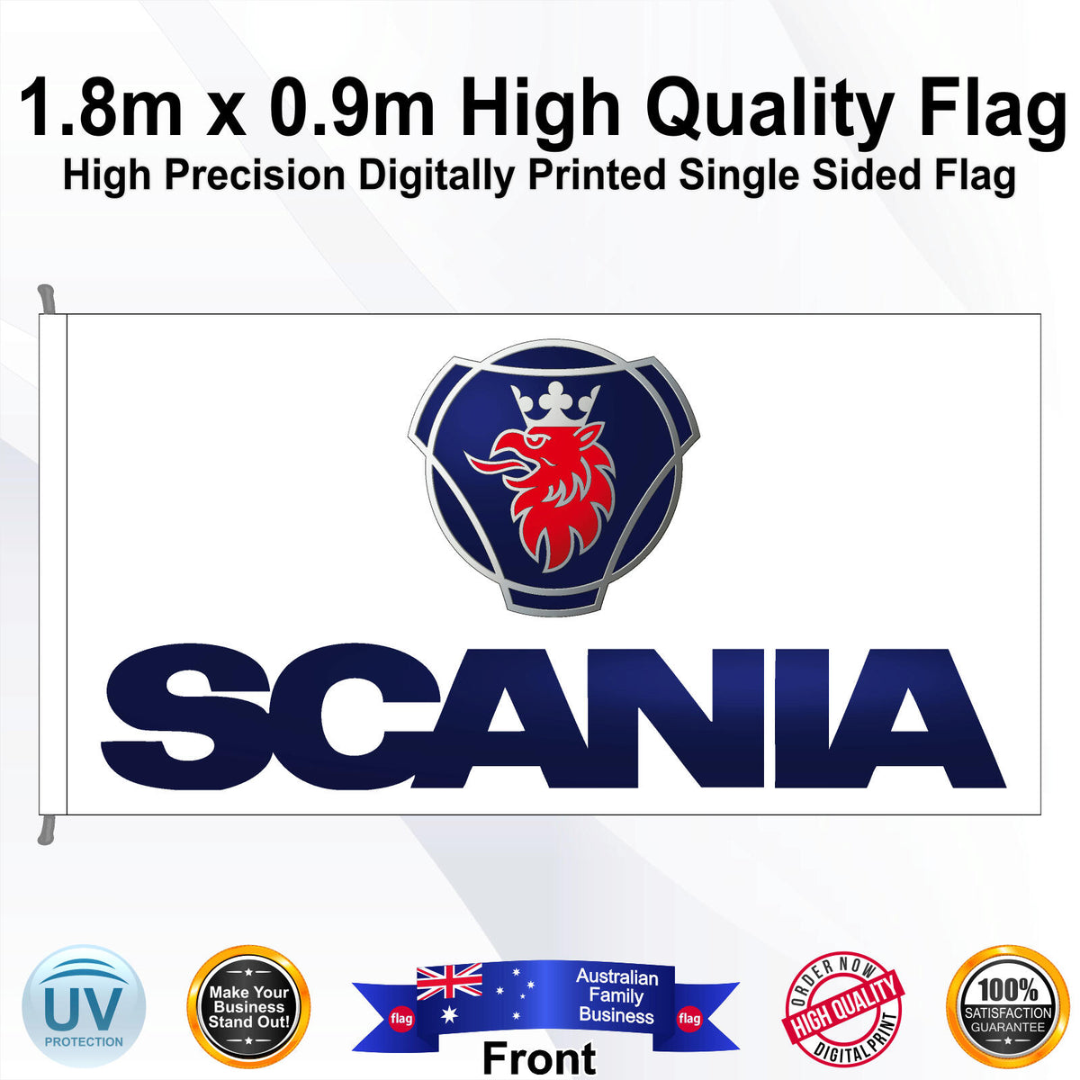 SCANIA Rectangle Flag - Front