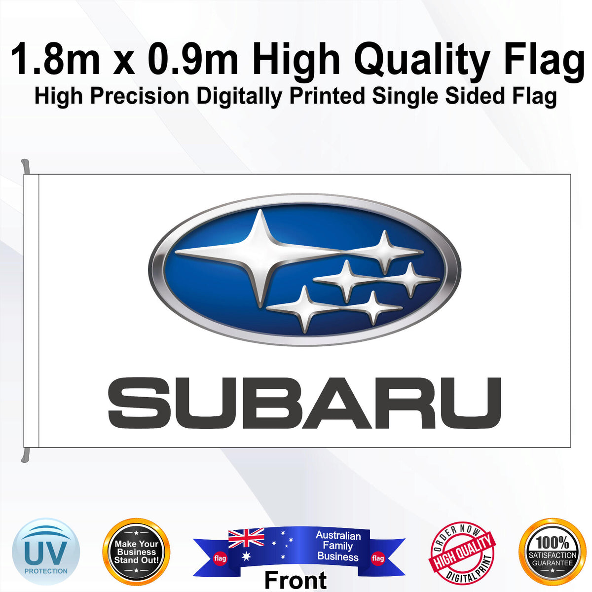 SUBARU Rectangle Flag - Front