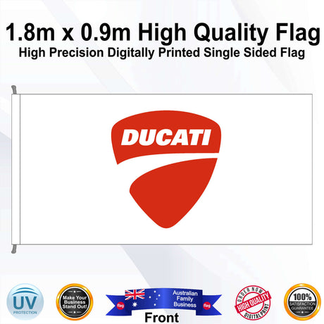 DUCATI Rectangle Flag - Front