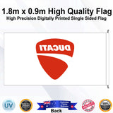 DUCATI Rectangle Flag - Rear
