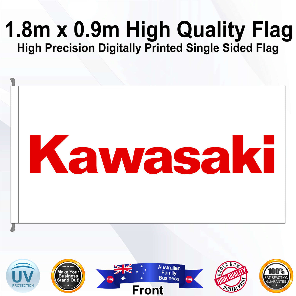 KAWASAKI Rectangle Flag - Front