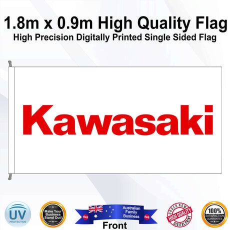 KAWASAKI Rectangle Flag - Front