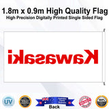KAWASAKI Rectangle Flag - Rear