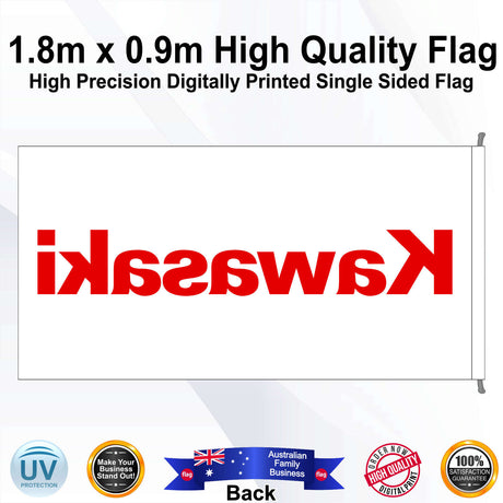 KAWASAKI Rectangle Flag - Rear