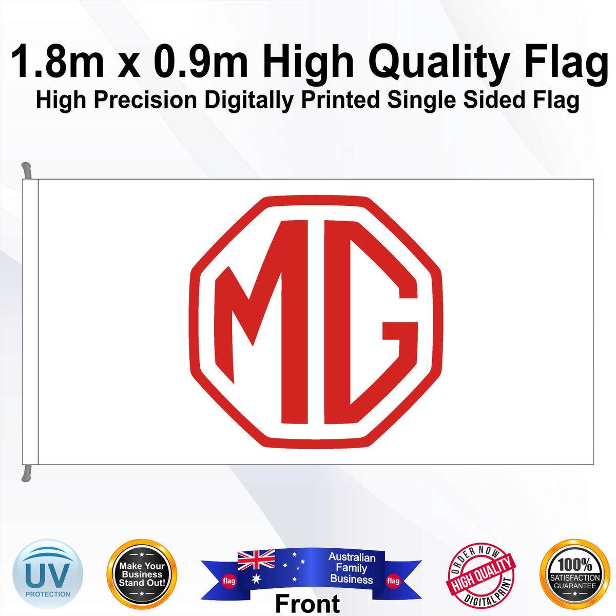 MG Rectangle Flag - Front