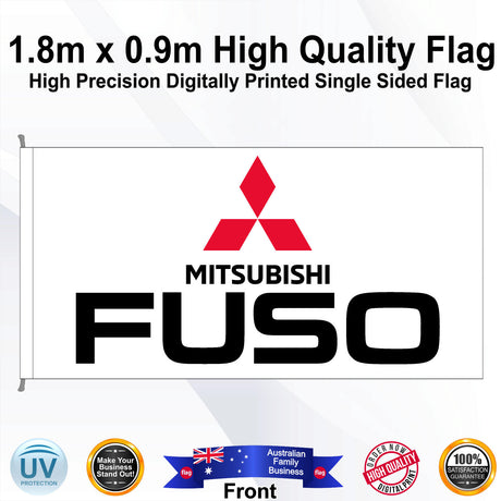 MITSUBISHI FUSO Rectangle Flag - Front