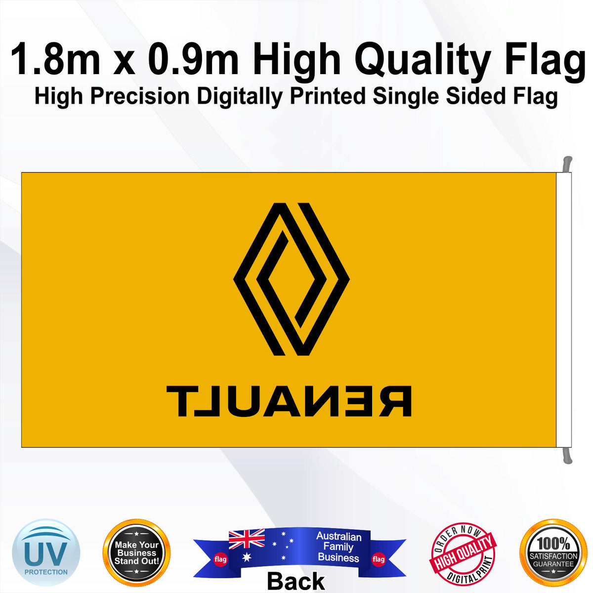 RENAULT Rectangle Flag - Rear