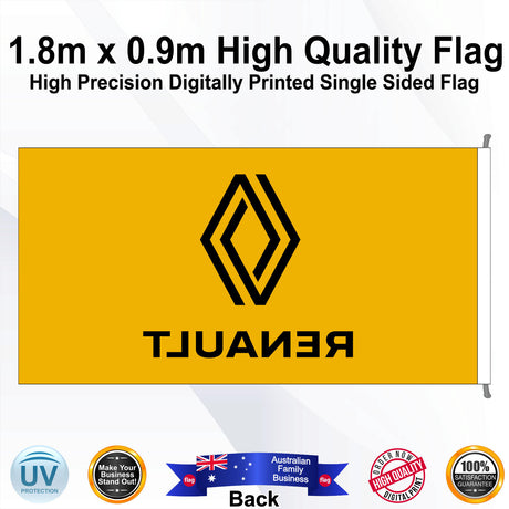 RENAULT Rectangle Flag - Rear