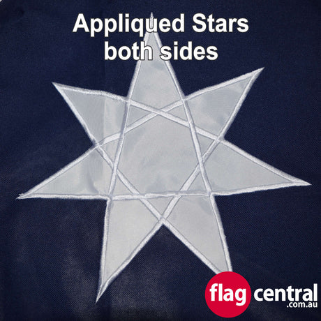 Australian Fully Sewn Premium Blue 1.8m x 0.9m Standard Flag - Image 4