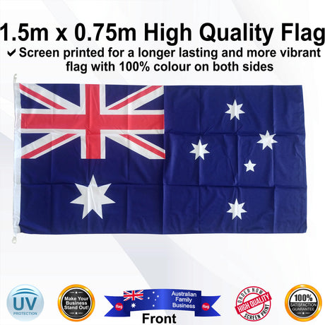 AUSTRALIAN Rectangle Flag - Front
