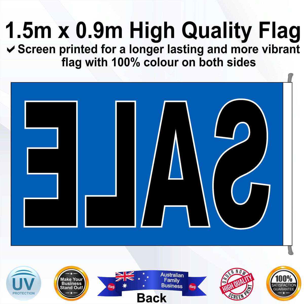 SALE Rectangle Flag - Rear