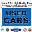 USED CARS Rectangle Flag - Front